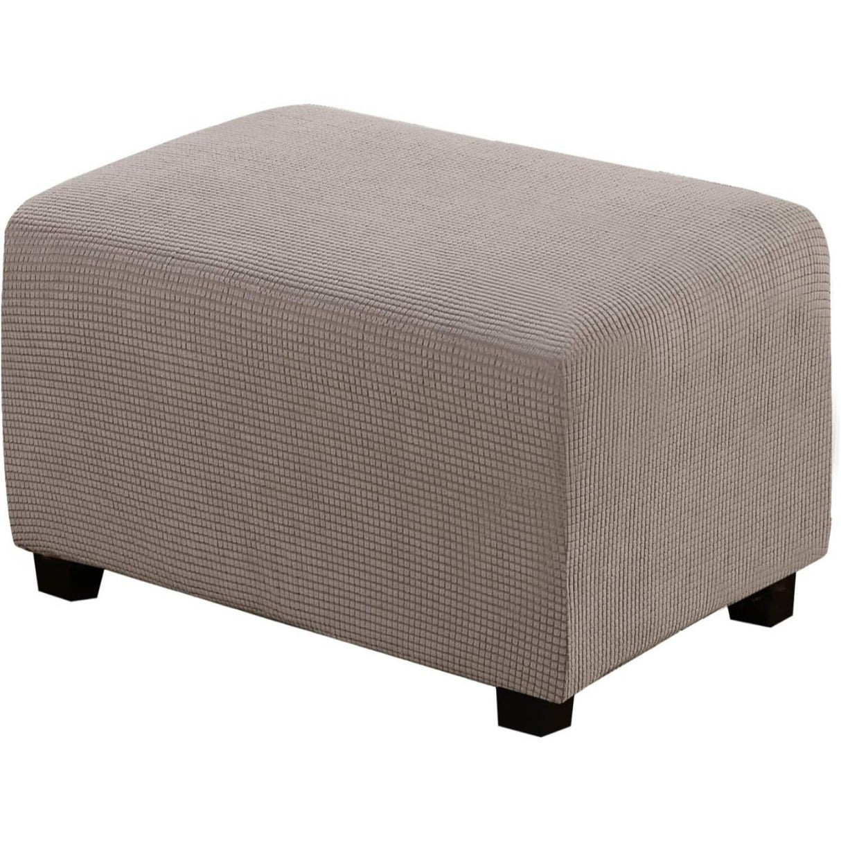 Ottoman Cover Slipcover Rectangle Fit Length Footrest Sofa Slipcovers Stool Cover