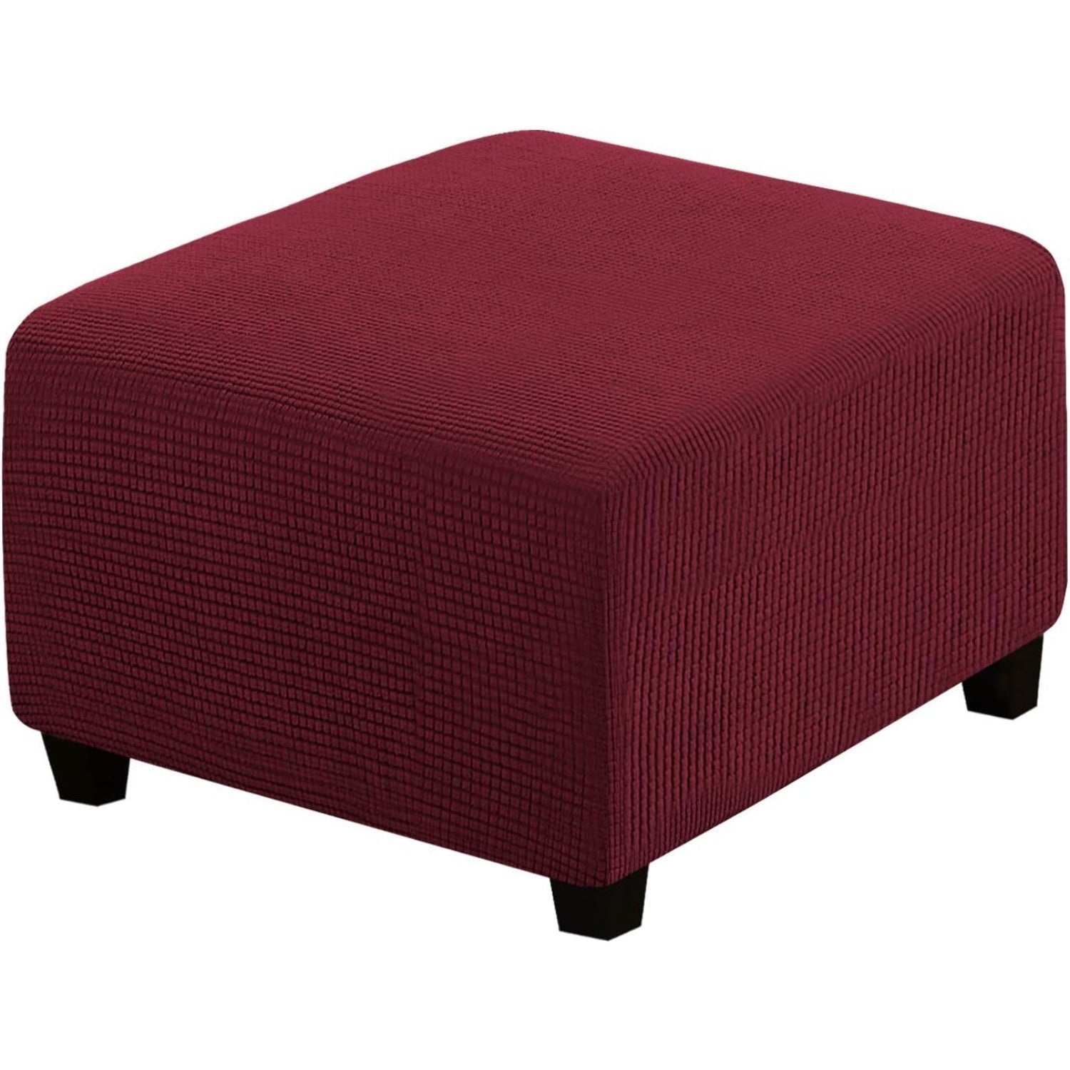 Ottoman Cover Slipcover Rectangle Fit Length Footrest Sofa Slipcovers Stool Cover