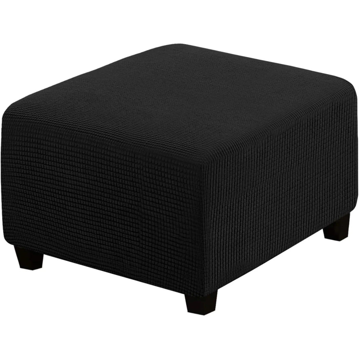 Ottoman Cover Slipcover Rectangle Fit Length Footrest Sofa Slipcovers Stool Cover