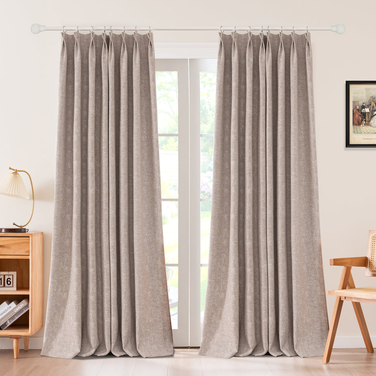 Sarella Premium Velvet Curtain Pleated