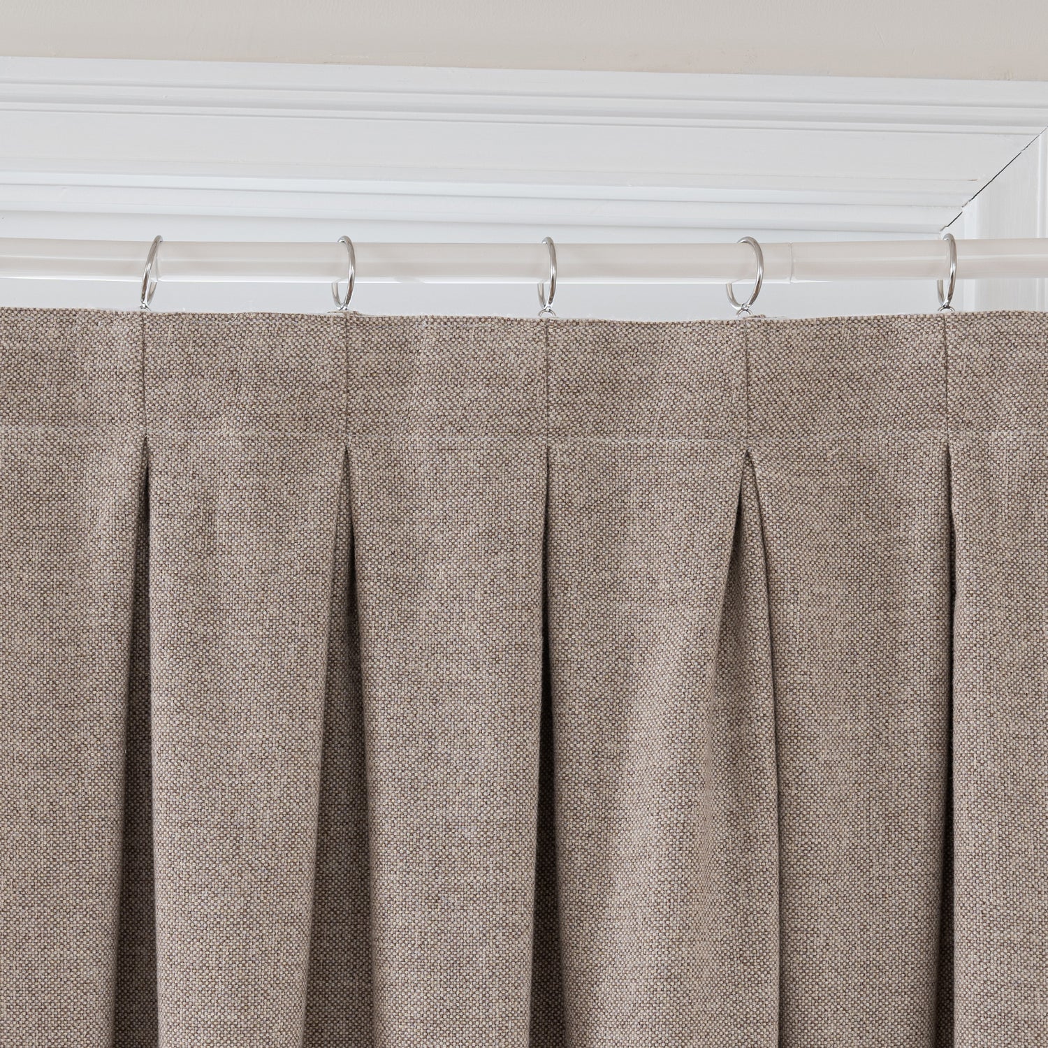 Avenna Woven Linen-like Texture Curtain Pleated