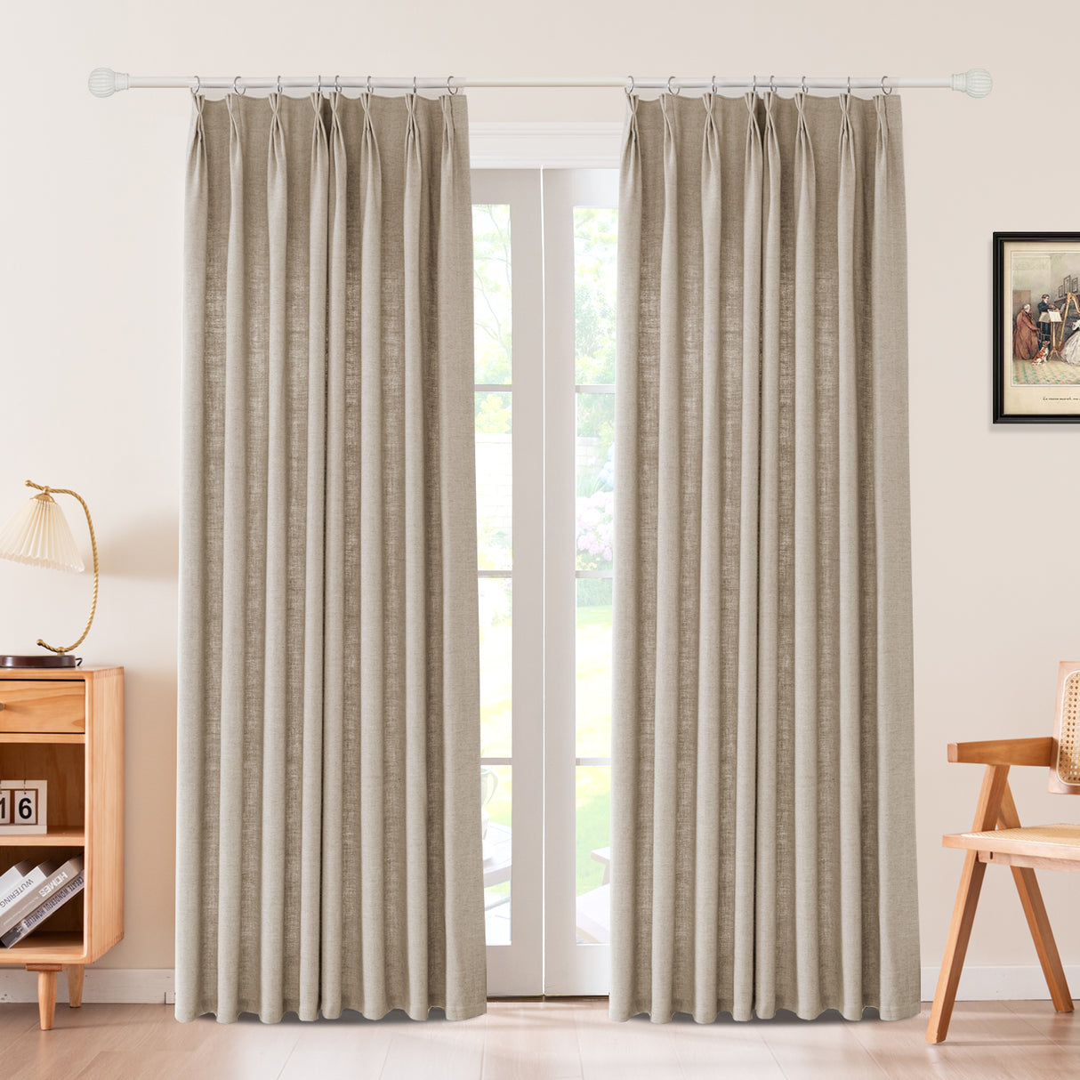 Draxis Herringbone Linen Curtain