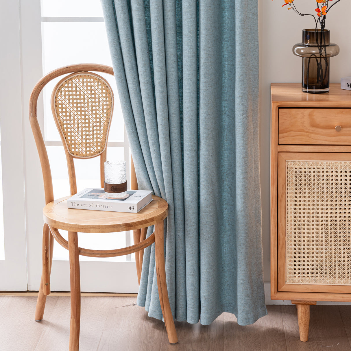 Draxis Herringbone Linen Curtain