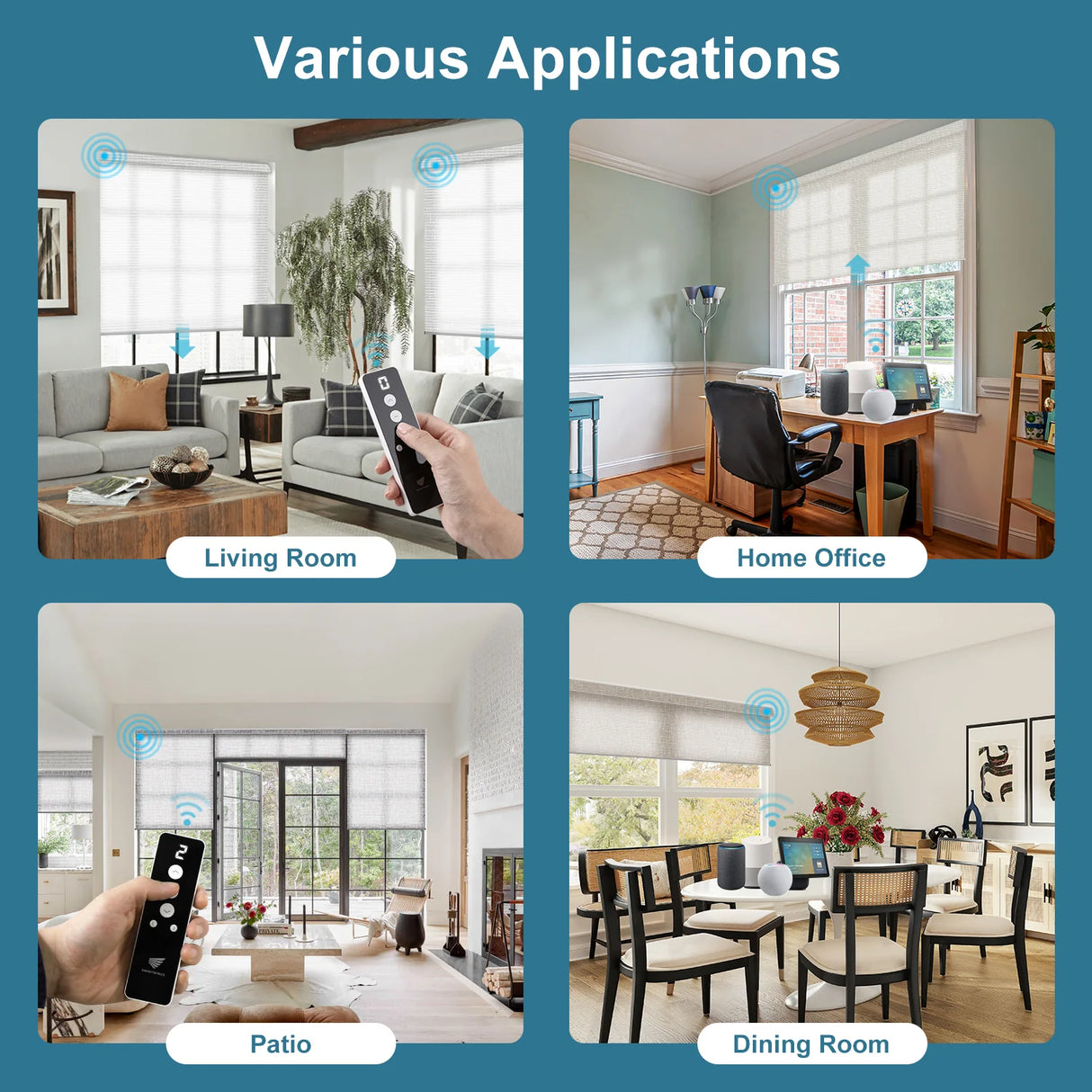 Motorized Light Filtering Roller Shades 70% Blackout Safari