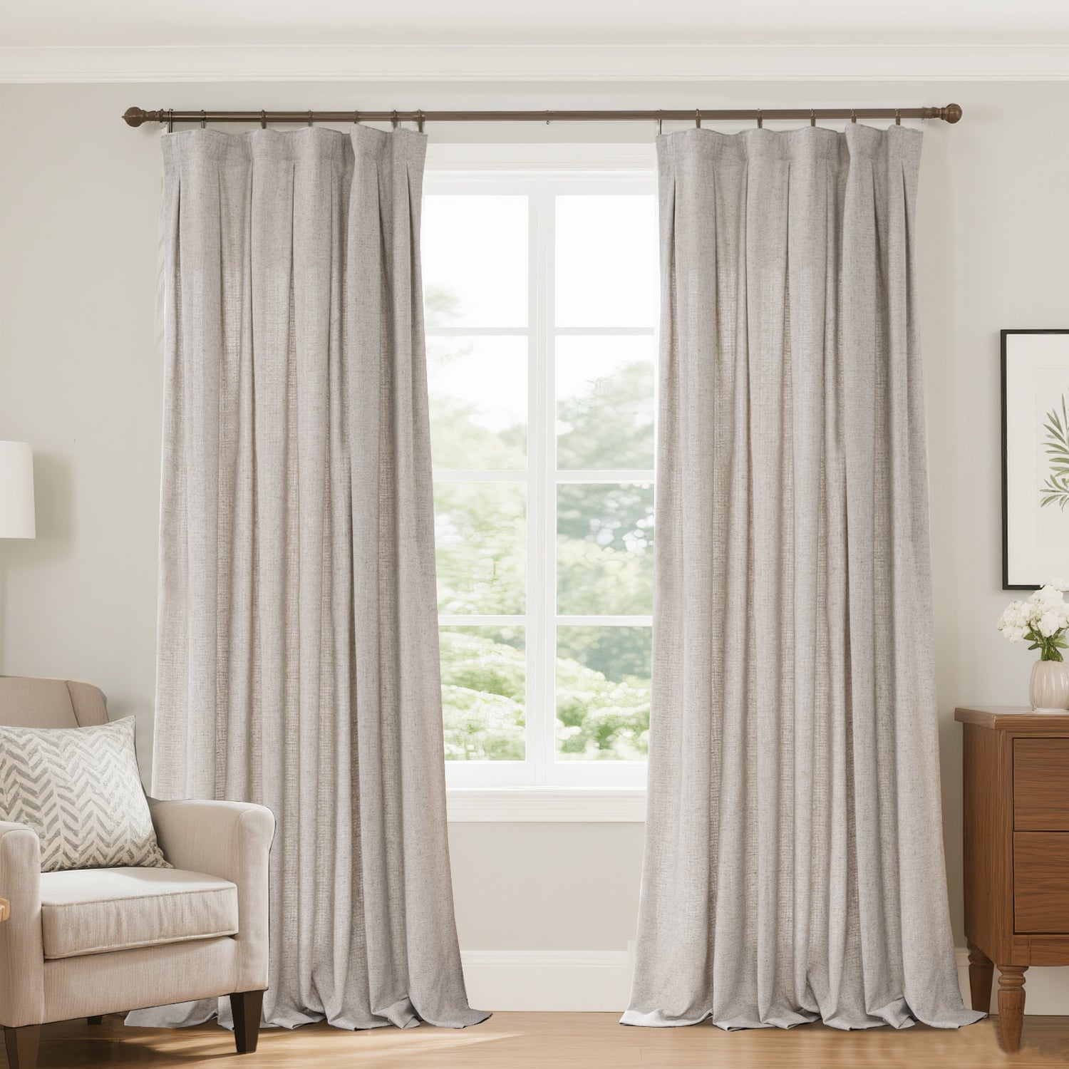 Marisel Faux LInen Heavyweight curtains