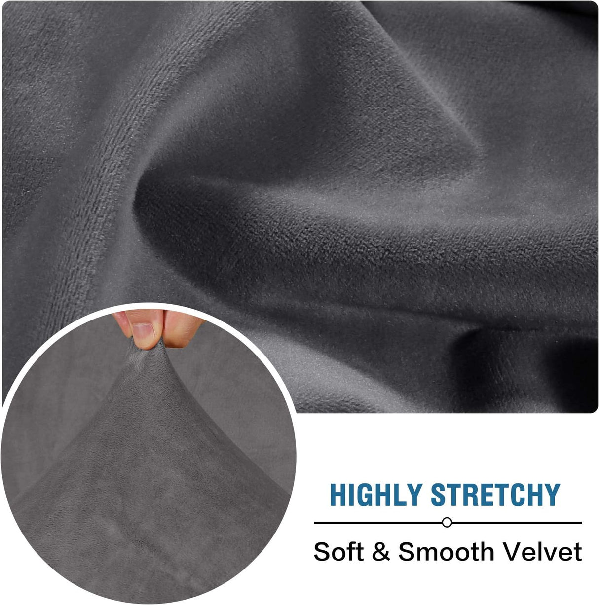 Velvet Stretch Couch Cushion Cover Plush Cushion Slipcover