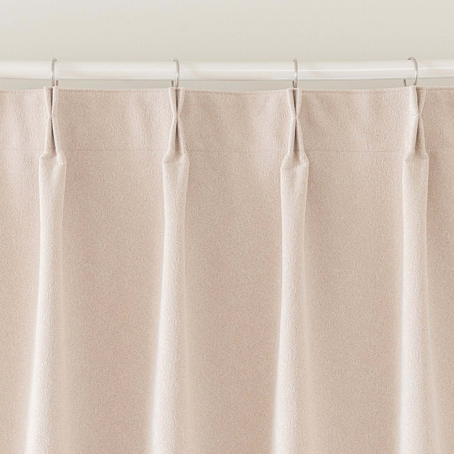 Zariel Pebbled Swirl Texture Velvet Curtain Pleated