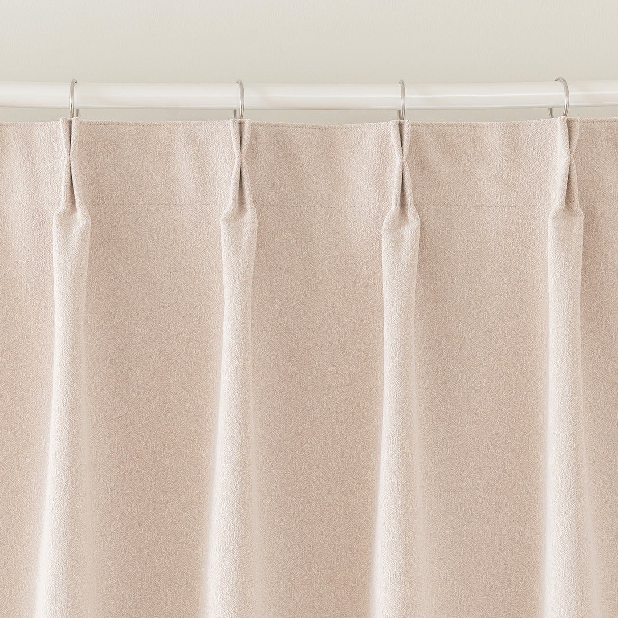 Zariel Pebbled Swirl Texture Velvet Curtain Pleated