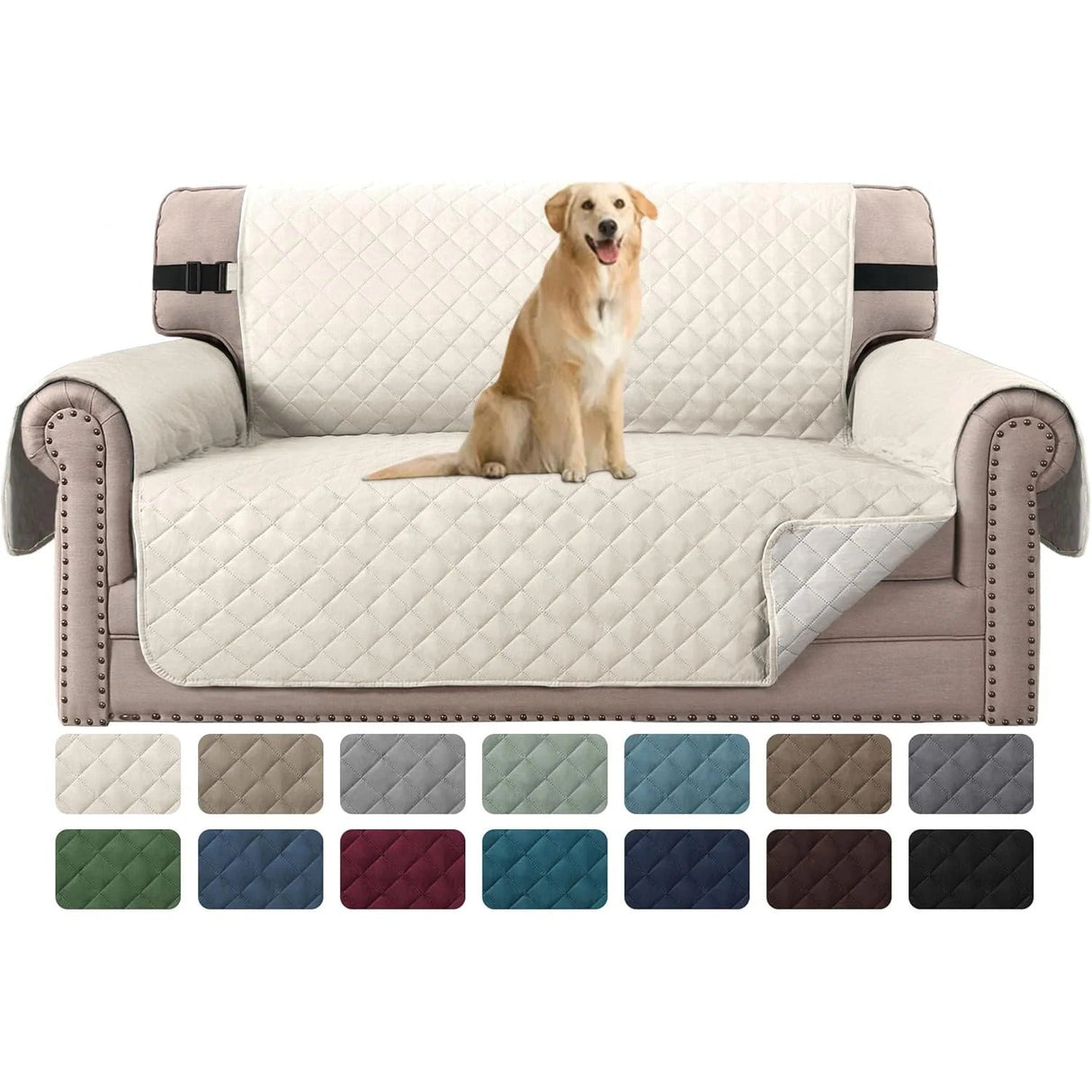 Reversible Chair Covers Water Repellent Chair Slipcover for Dogs Pets Furniture Protector