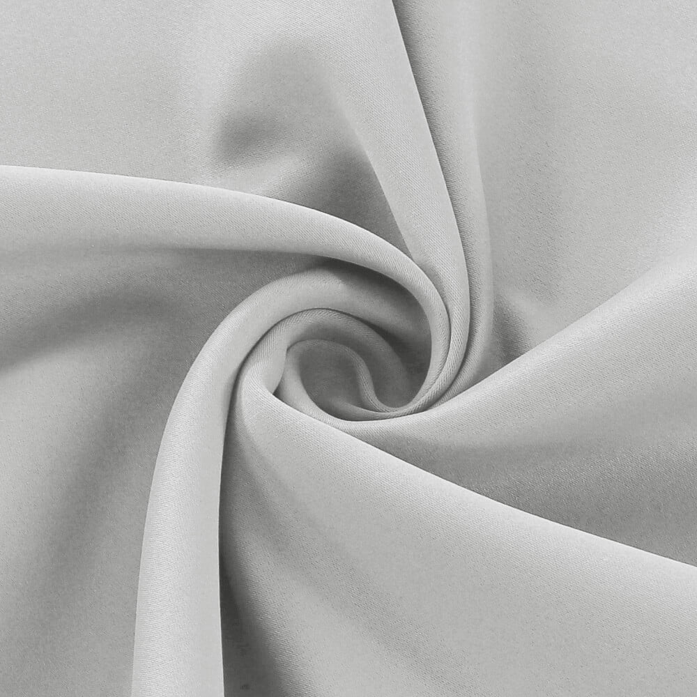 H.VERSAILTEX Thermal Insulated 100% Blackout Grommet Curtains for Bedroom, Pumice Stone, 52" x 84", 2 Panels