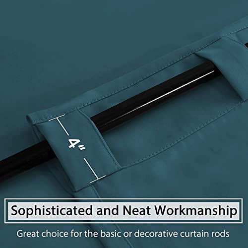 Blackout Thermal Insulated Room Darkening Back Tab/Rod Pocket Solid Color Curtains