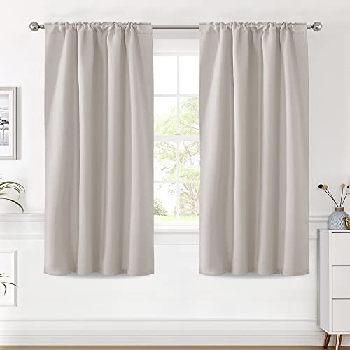 Blackout Thermal Insulated Room Darkening Back Tab/Rod Pocket Solid Color Curtains