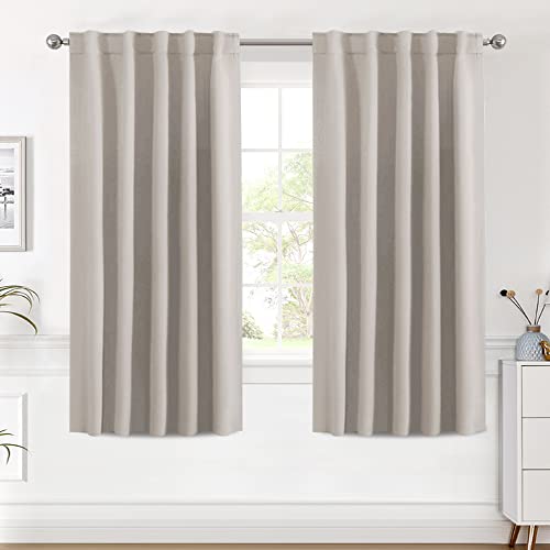 Blackout Thermal Insulated Room Darkening Back Tab/Rod Pocket Solid Color Curtains