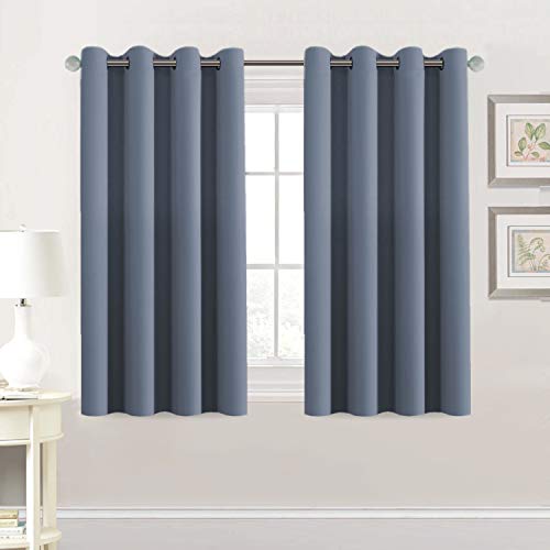 Blackout Thermal Insulated Grommet Solid Color Curtains