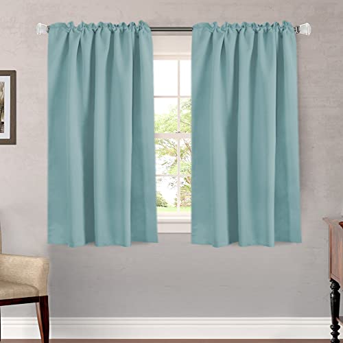 Blackout Thermal Insulated Room Darkening Back Tab/Rod Pocket Solid Color Curtains