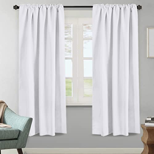 Blackout Thermal Insulated Room Darkening Back Tab/Rod Pocket Solid Color Curtains