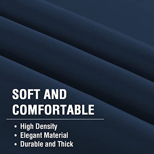 Blackout Thermal Insulated Room Darkening Back Tab/Rod Pocket Solid Color Curtains