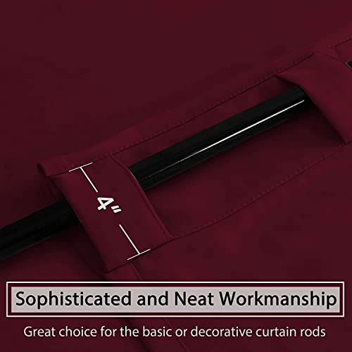 Blackout Thermal Insulated Room Darkening Back Tab/Rod Pocket Solid Color Curtains