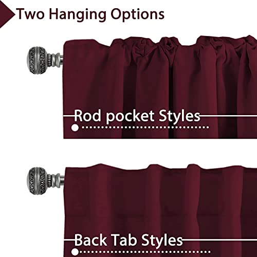 Blackout Thermal Insulated Room Darkening Back Tab/Rod Pocket Solid Color Curtains