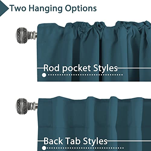 Blackout Thermal Insulated Room Darkening Back Tab/Rod Pocket Solid Color Curtains