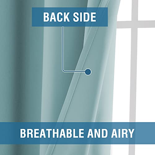 Blackout Thermal Insulated Grommet Solid Color Curtains