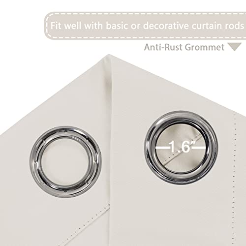 Blackout Thermal Insulated Grommet Solid Color Curtains