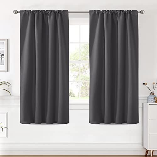 Blackout Thermal Insulated Room Darkening Back Tab/Rod Pocket Solid Color Curtains