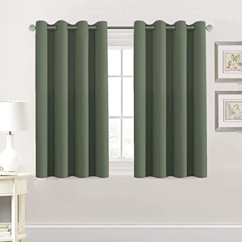 Blackout Thermal Insulated Grommet Solid Color Curtains