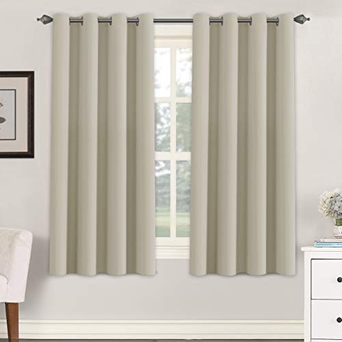 Blackout Thermal Insulated Grommet Solid Color Curtains