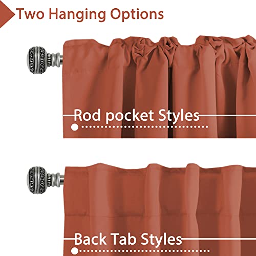 Blackout Thermal Insulated Room Darkening Back Tab/Rod Pocket Solid Color Curtains