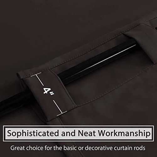 Blackout Thermal Insulated Room Darkening Back Tab/Rod Pocket Solid Color Curtains
