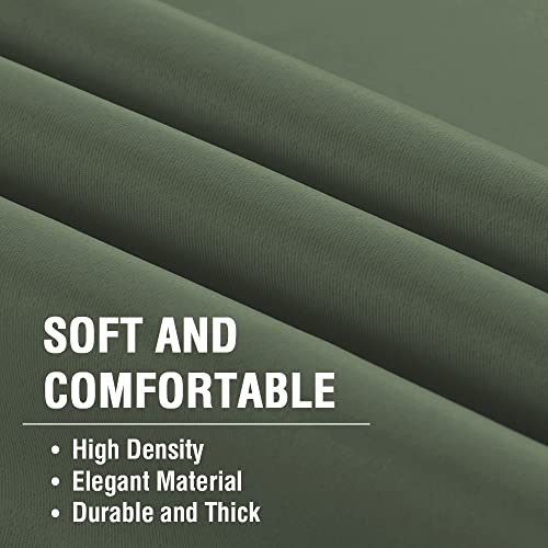 Blackout Thermal Insulated Room Darkening Back Tab/Rod Pocket Solid Color Curtains