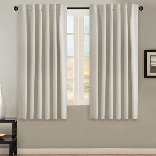 Blackout Thermal Insulated Room Darkening Back Tab/Rod Pocket Solid Color Curtains