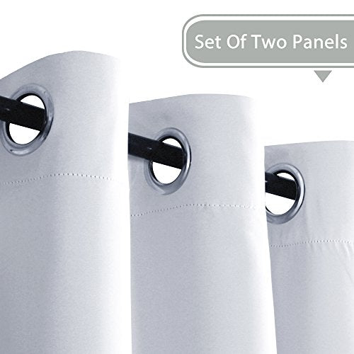 Blackout Thermal Insulated Grommet Solid Color Curtains
