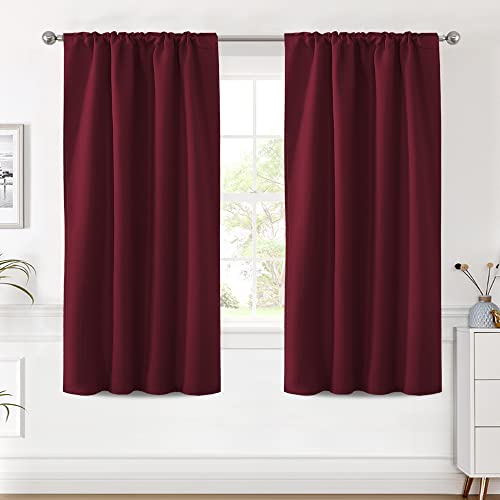 Blackout Thermal Insulated Room Darkening Back Tab/Rod Pocket Solid Color Curtains