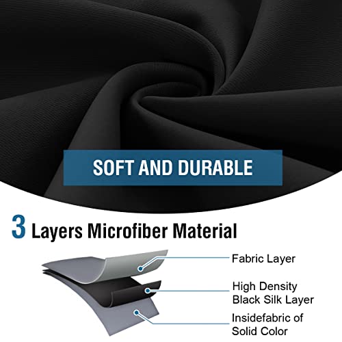 Blackout Thermal Insulated Grommet Solid Color Curtains