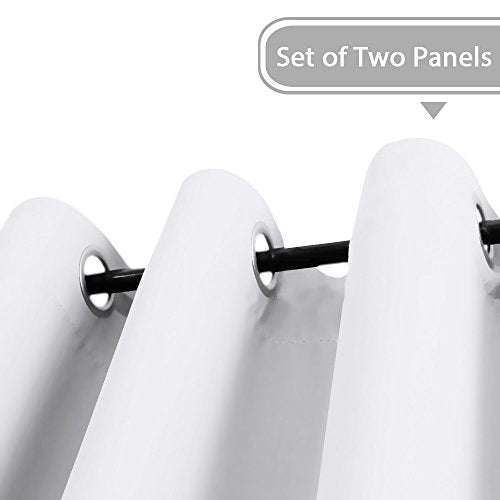 Blackout Thermal Insulated Grommet Solid Color Curtains