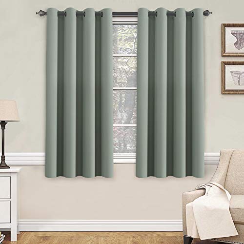 Blackout Thermal Insulated Grommet Solid Color Curtains