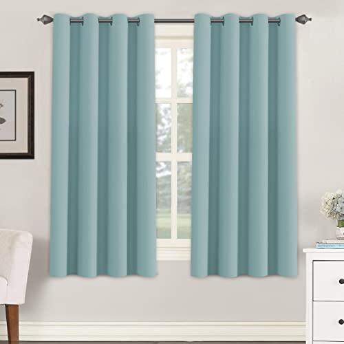 Blackout Thermal Insulated Grommet Solid Color Curtains