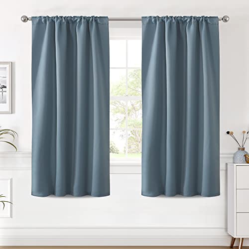 Blackout Thermal Insulated Room Darkening Back Tab/Rod Pocket Solid Color Curtains