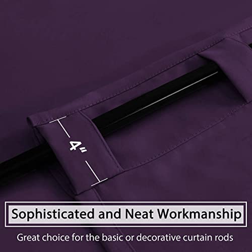 Blackout Thermal Insulated Room Darkening Back Tab/Rod Pocket Solid Color Curtains