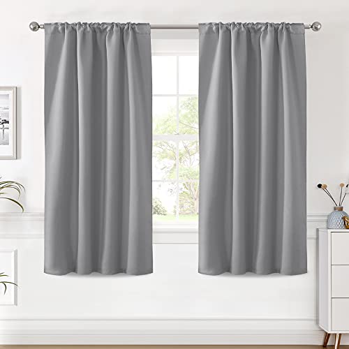 Blackout Thermal Insulated Room Darkening Back Tab/Rod Pocket Solid Color Curtains