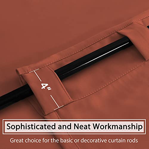 Blackout Thermal Insulated Room Darkening Back Tab/Rod Pocket Solid Color Curtains