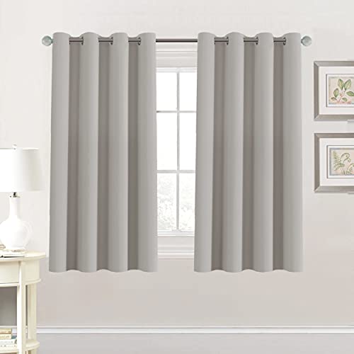 Blackout Thermal Insulated Grommet Solid Color Curtains