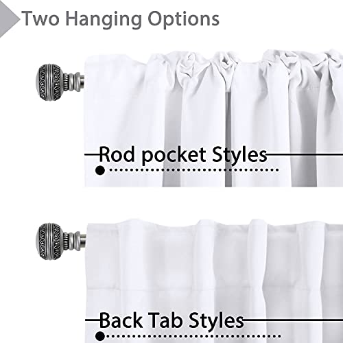 Blackout Thermal Insulated Room Darkening Back Tab/Rod Pocket Solid Color Curtains