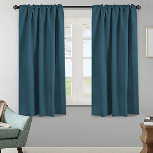 Blackout Thermal Insulated Room Darkening Back Tab/Rod Pocket Solid Color Curtains