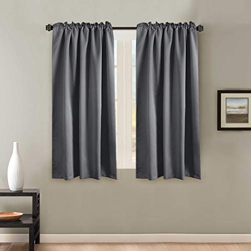 Blackout Thermal Insulated Room Darkening Back Tab/Rod Pocket Solid Color Curtains