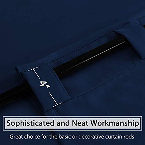Blackout Thermal Insulated Room Darkening Back Tab/Rod Pocket Solid Color Curtains