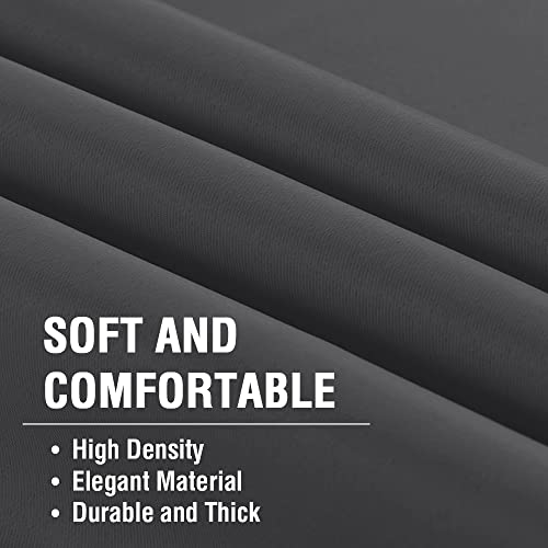 Blackout Thermal Insulated Room Darkening Back Tab/Rod Pocket Solid Color Curtains