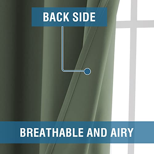 Blackout Thermal Insulated Grommet Solid Color Curtains